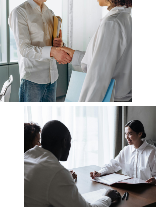 Doctor and patient discussing medical information in a consultation room.